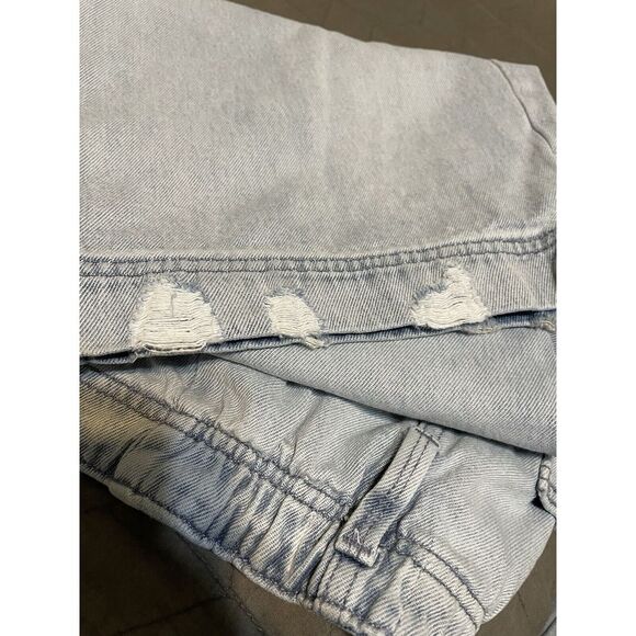 High Rise Wide Leg Jeans Womens Light‎ Wash 29 College Retro - Picture 10 of 10